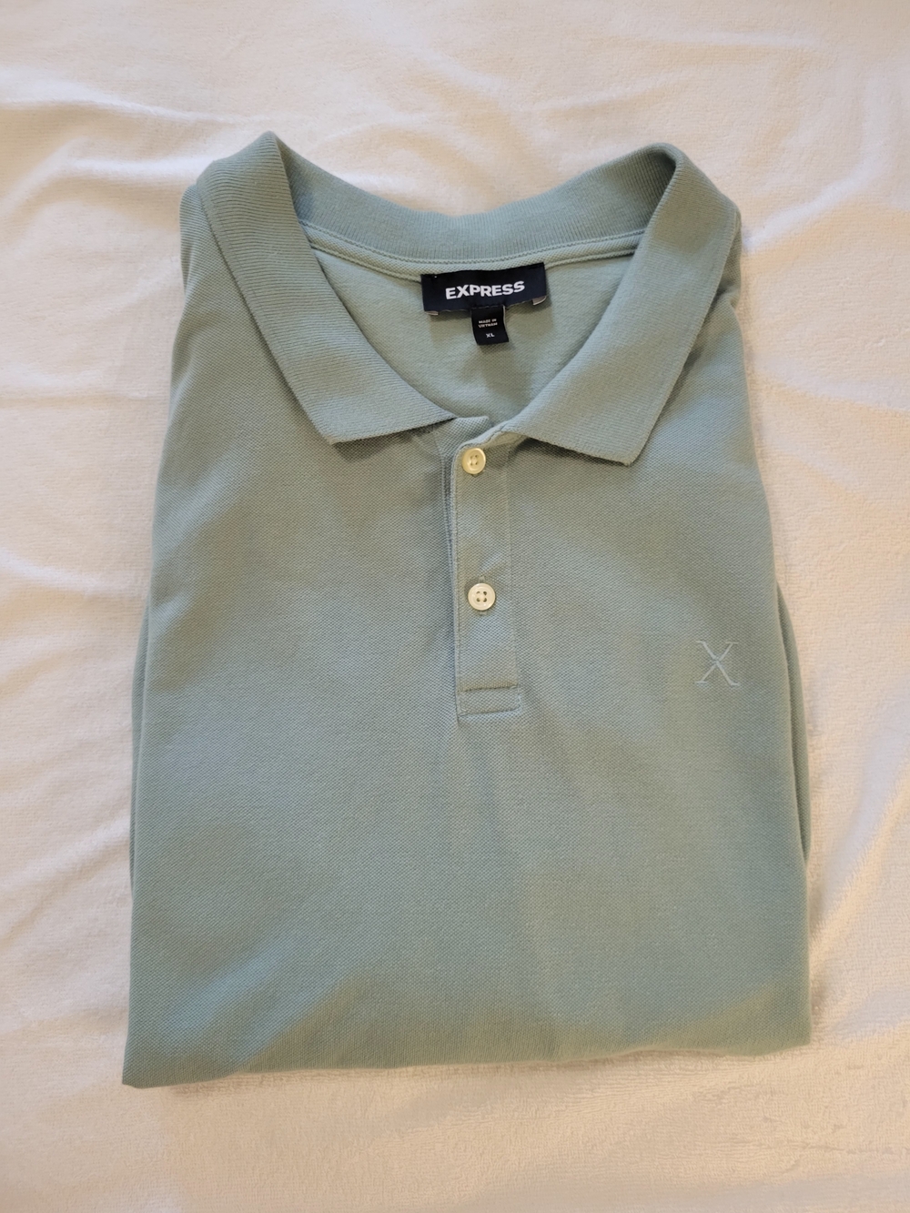 Express Men’s Polo Shirt in Light Sage Green